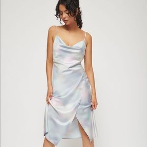 NWT Dynamite Cowl Neck Satin Slip Dress